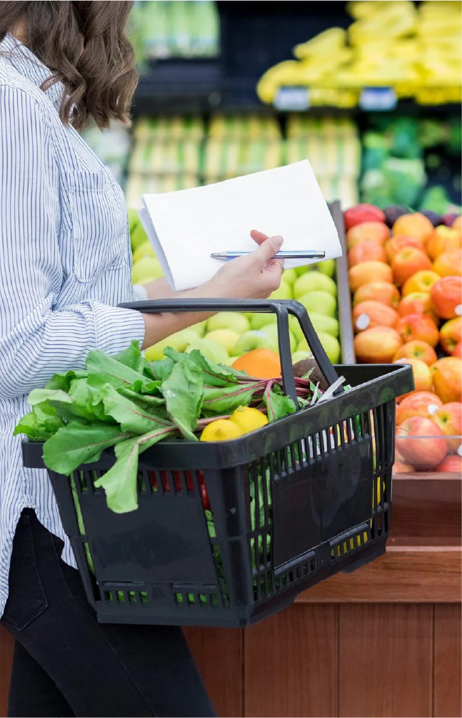 Woman selecting fresh produce